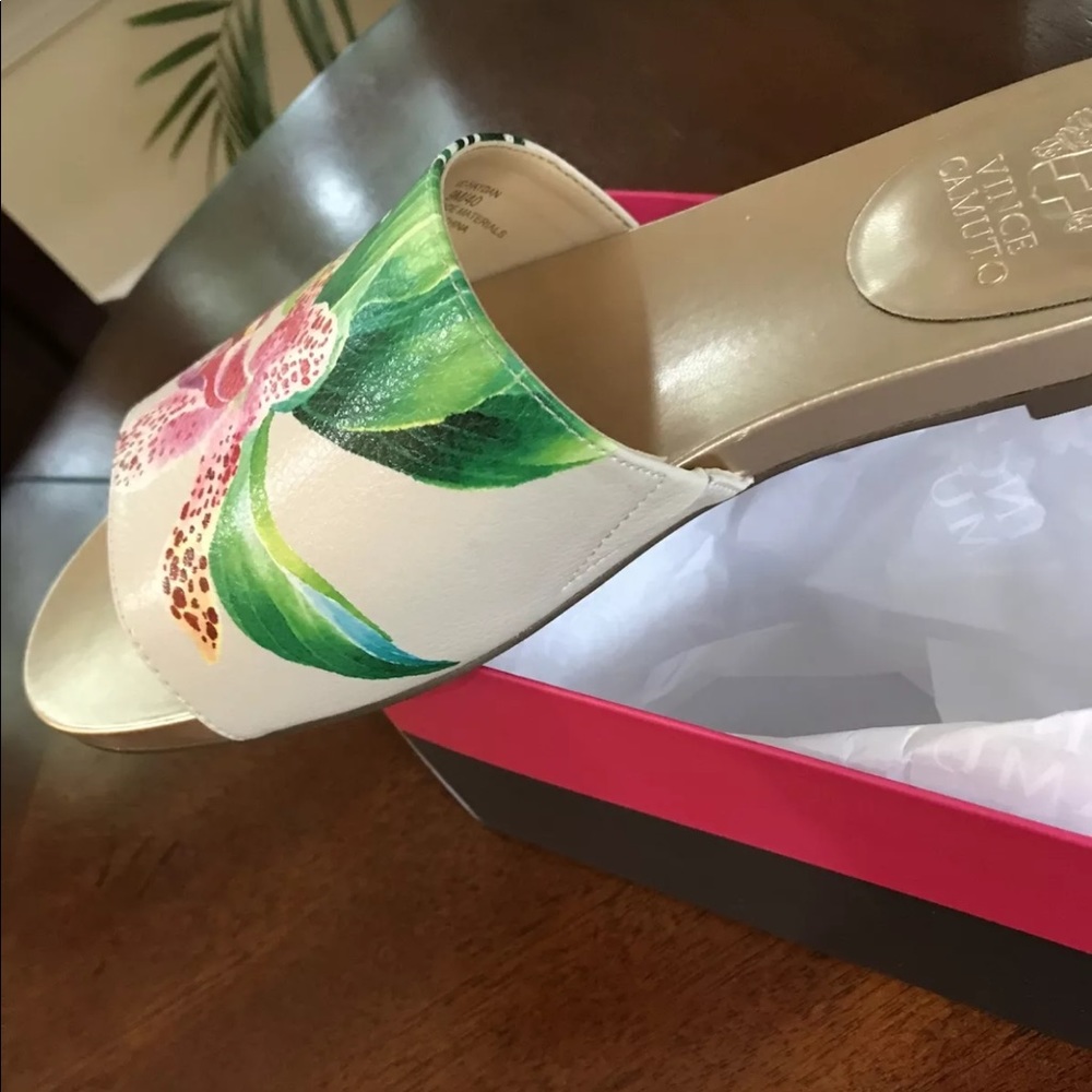 vince camuto orchid blush pink flower flat sandal - Picture 5 of 12